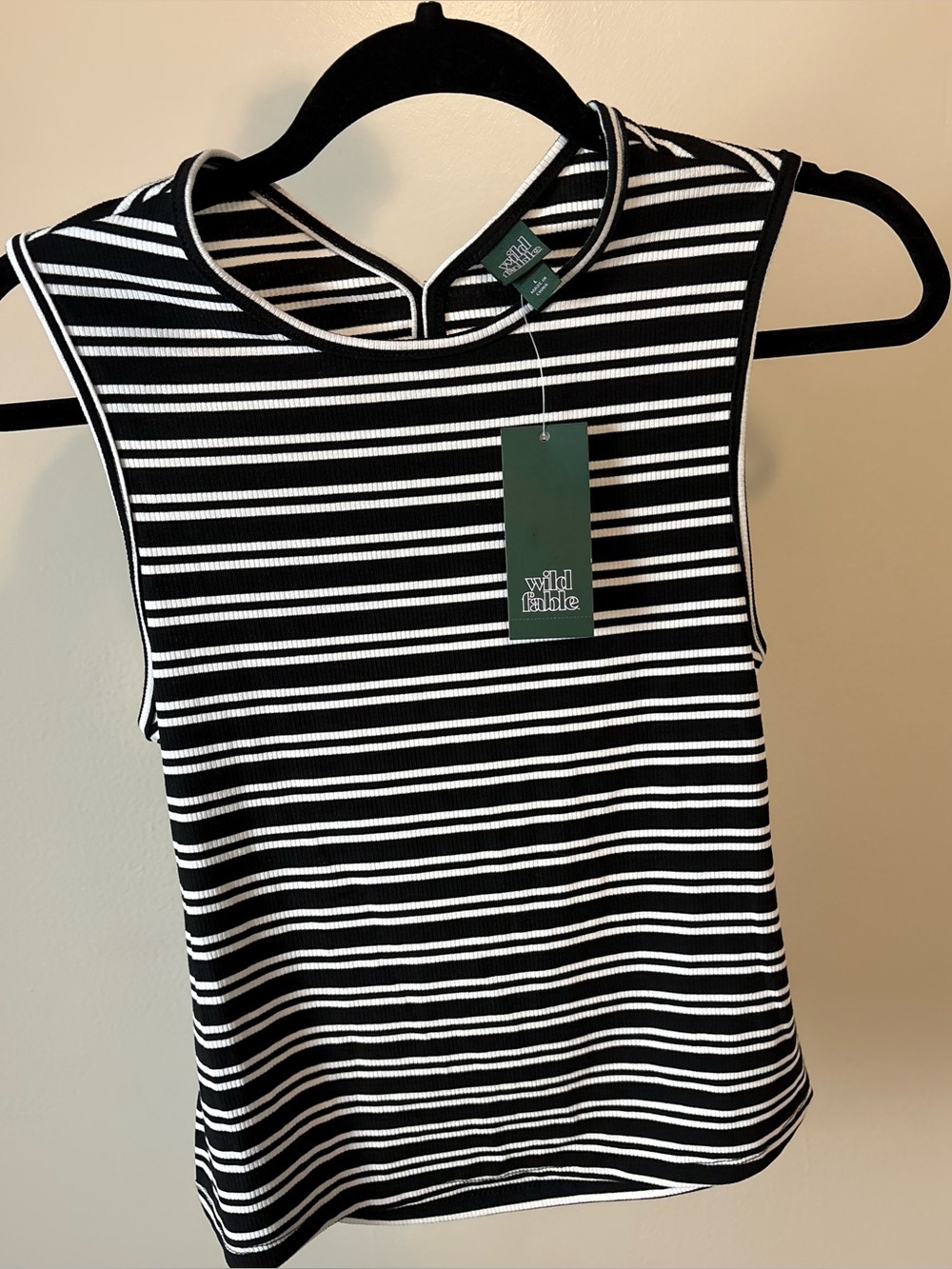 Wild fable Striped Open back tank Top XS-S
